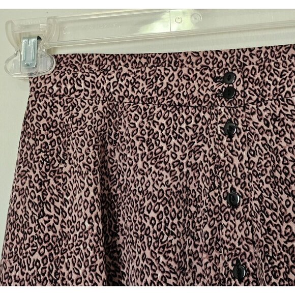 Urban Outfitters Women's Mini Skirt Size XS Pink Animal Print A-Line Mini Skirt - Picture 4 of 10